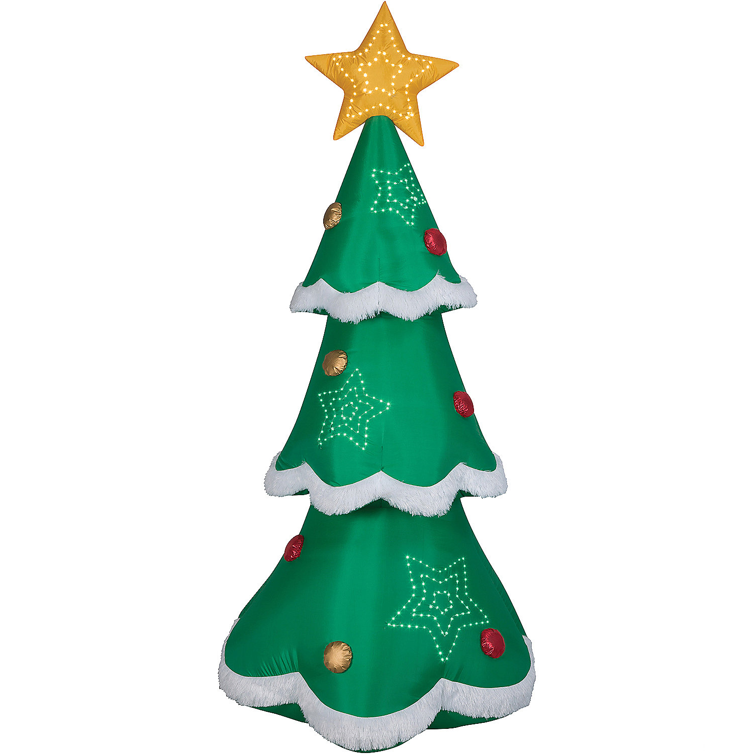 Blow Up Inflatable Mixed Media Christmas Tree Outdoor Yard Decoration
