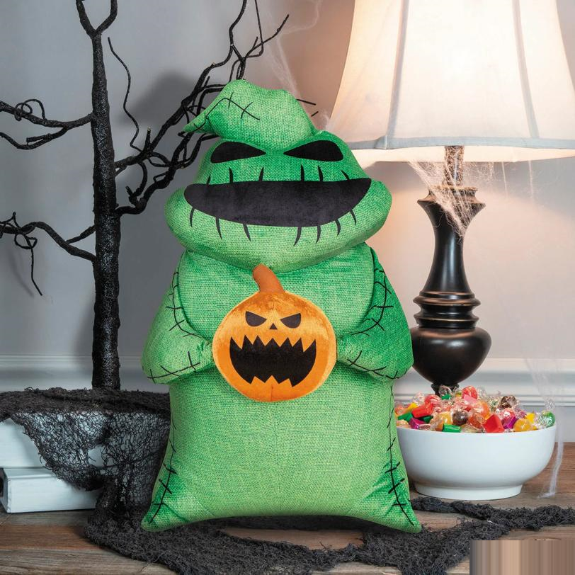 18" Airblown Inflatable The Nightmare Before Christmas Oogie Boogie with Jack-O'-Lantern Halloween Decoration