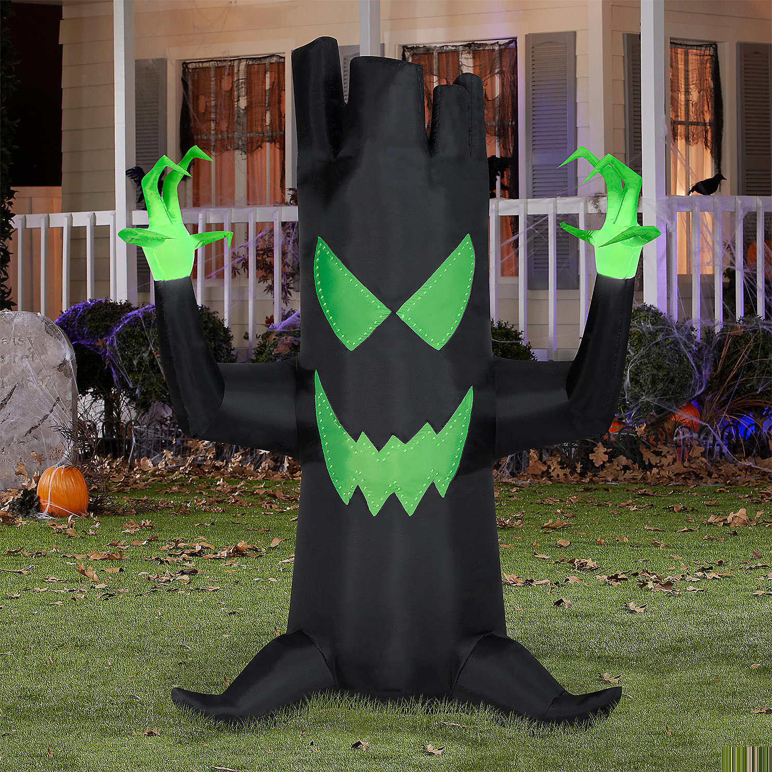 Blow Up Inflatable Light-Up Black Tree Inflatable Outdoor Yard Decoration