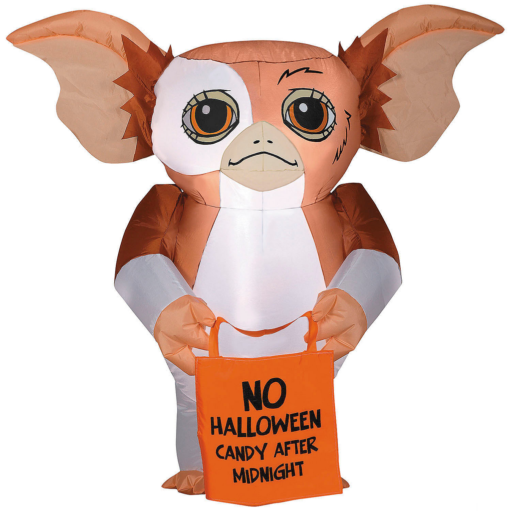 42" Airblown Inflatable Gremlins Gizmo with Trick-or-Treat Bag Halloween Outdoor Yard Decoration