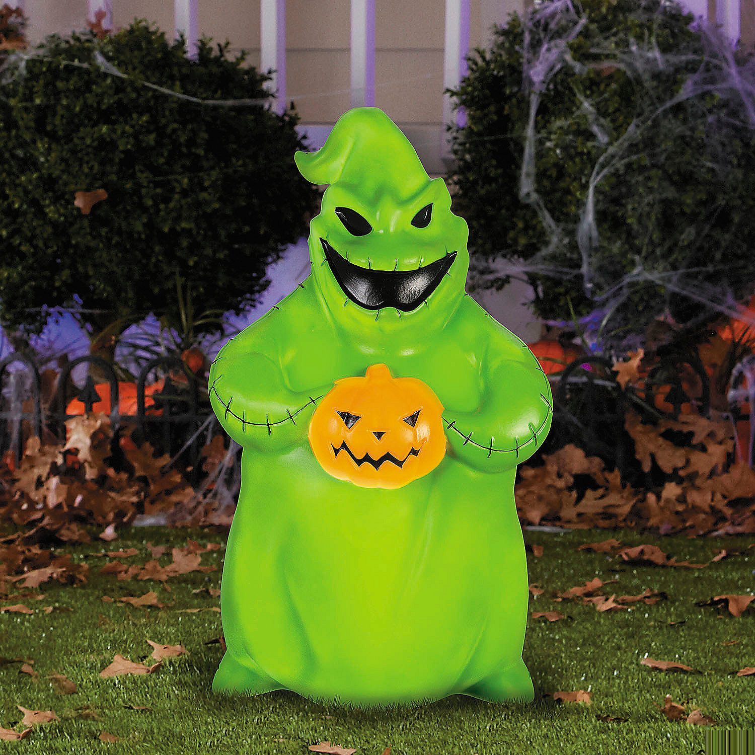 24" Light-Up The Nightmare Before Christmas Oogie Boogie Blow Mold Plastic Outdoor Decoration