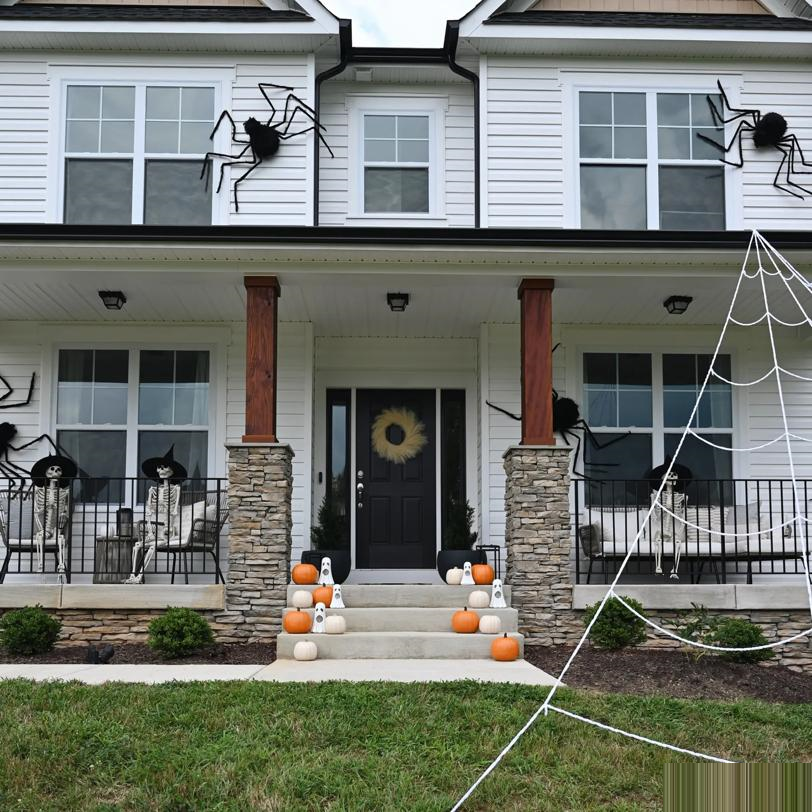 SPIDER BLACK FURRY 80 INCHES