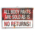 SIGN ALL BODY PARTS ARE SOLD