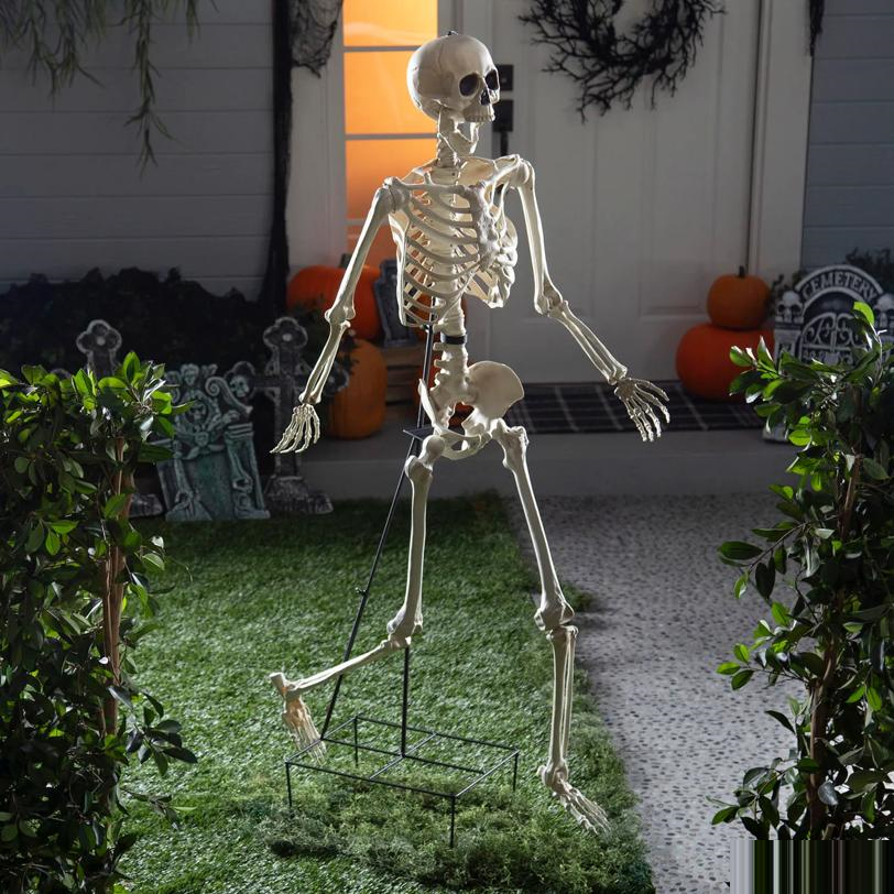 5 Ft. Skeleton Stand Halloween Decoration Display