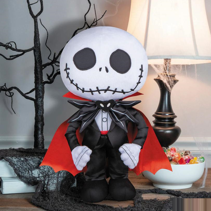 19" Airblown Inflatable The Nightmare Before Christmas Jack Skellington Vampire Halloween Decoration
