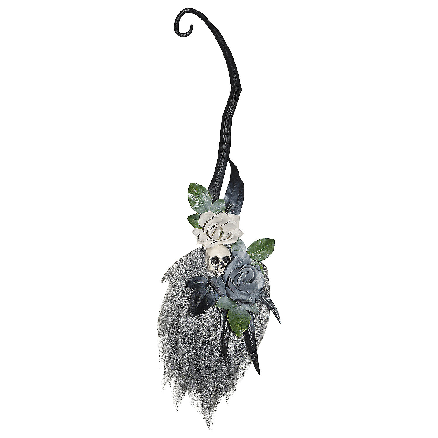 Hanging Broom Halloween Decoration 35.5"