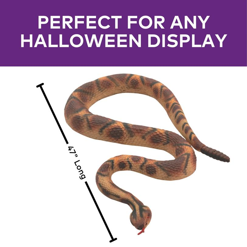 47" Colorful Plastic Snake Halloween Decoration