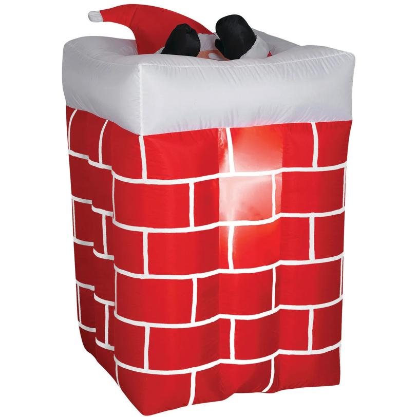 Airblown Santa Chimney Inflatable