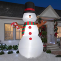 Blow Up Inflatable Swiveling Snowman Outdoor Yard Decoration