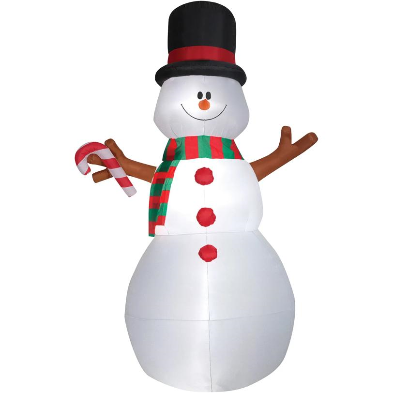 Blow Up Inflatable Swiveling Snowman Outdoor Yard Decoration