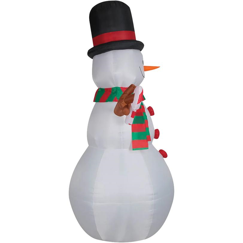 Blow Up Inflatable Swiveling Snowman Outdoor Yard Decoration