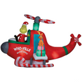 6 Ft. 3" Airblown Inflatable Dr. Seuss How the Grinch Stole Christmas Grinch in Helicopter Outdoor Yard Decoration