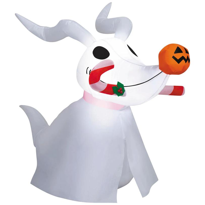 33" Airblown Inflatable The Nightmare Before Christmas Zero with Candy Cane Outdoor Yard Decoration