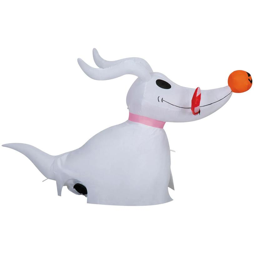 33" Airblown Inflatable The Nightmare Before Christmas Zero with Candy Cane Outdoor Yard Decoration