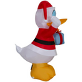 42" Airblown Blowup Inflatable Santa Donald Duck with Built-In Lights Christmas Outdoor Yard Decoration