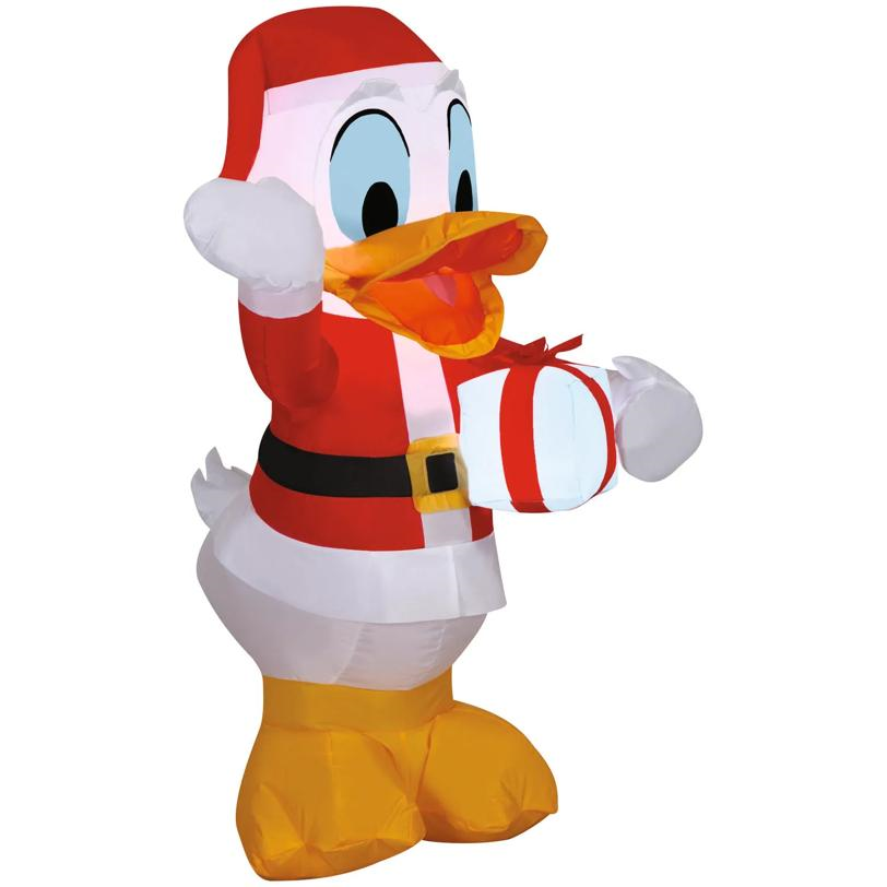 42" Airblown Blowup Inflatable Santa Donald Duck with Built-In Lights Christmas Outdoor Yard Decoration