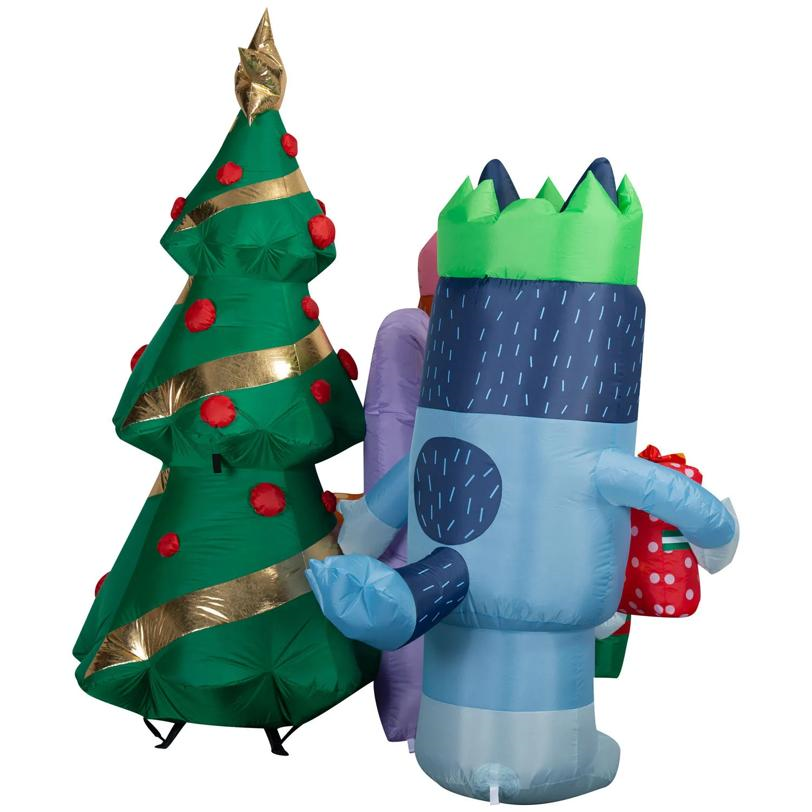 6 Ft. 7" Airblown Inflatable Light-Up Bluey Bluey & Family with Sofa Christmas Decoration