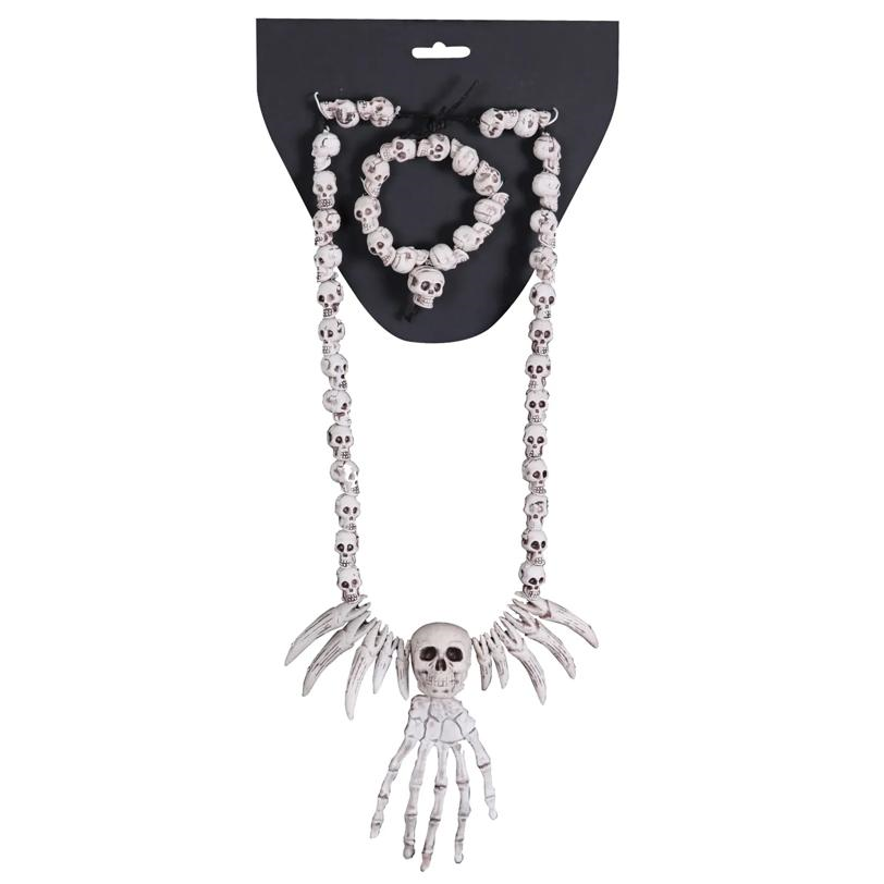 Skull Necklace and Bracelet