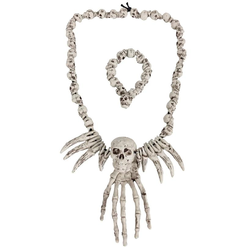 Skull Necklace and Bracelet