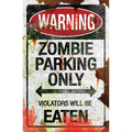 Metal Zombie Parking Sign