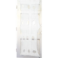 60" x 30" Cream Creepy Door Cloth Polyester Halloween Decoration