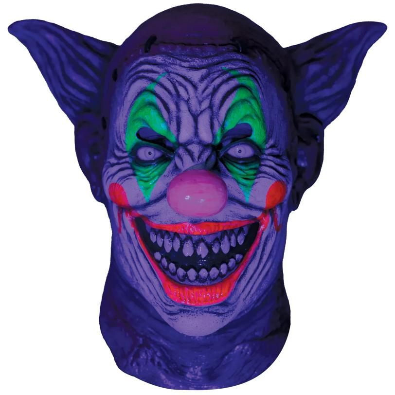 Psycho Neon Clown Latex Mask