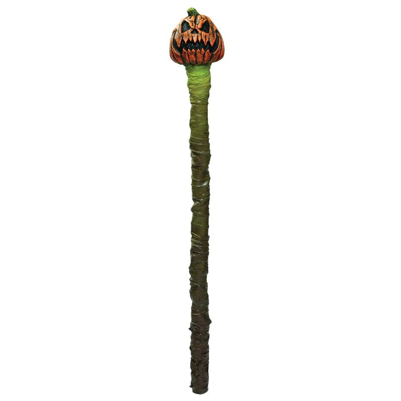 Staff with Jack-O'-Lantern Head
