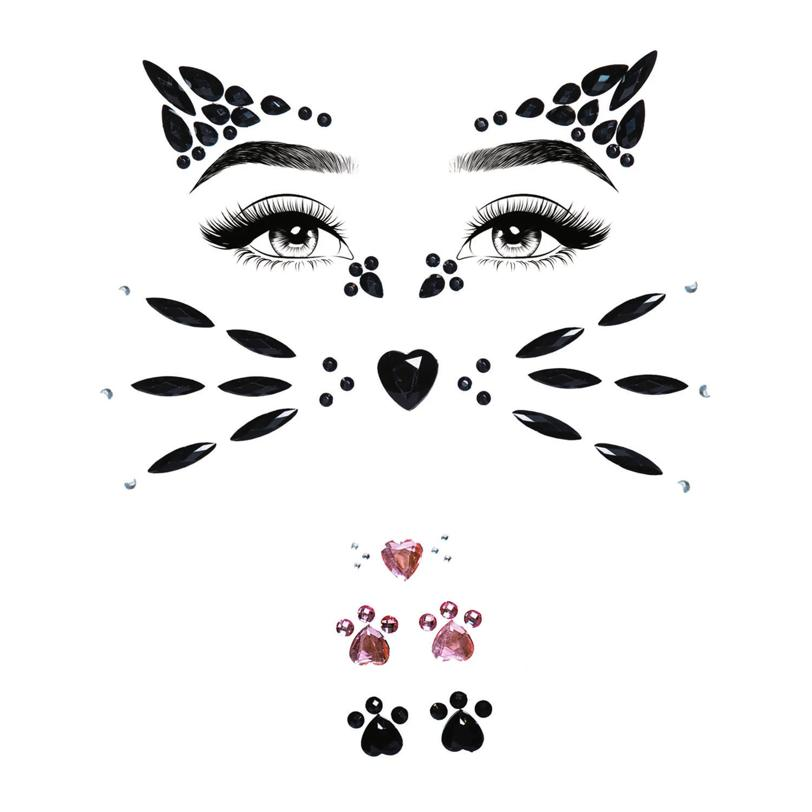 ANIMAL ADHESIVE FACE JEWELS S.