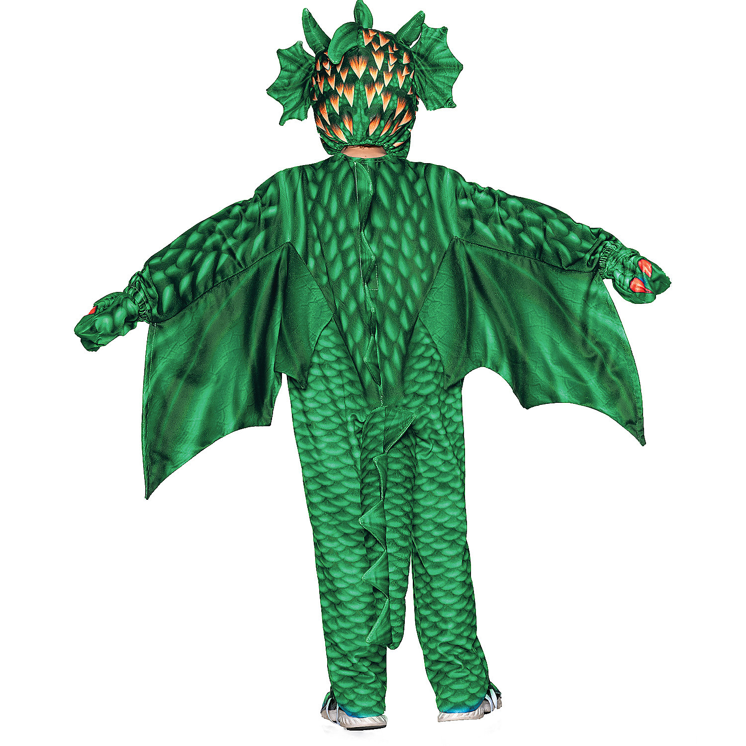 Toddler Green Dragon Printed Costume