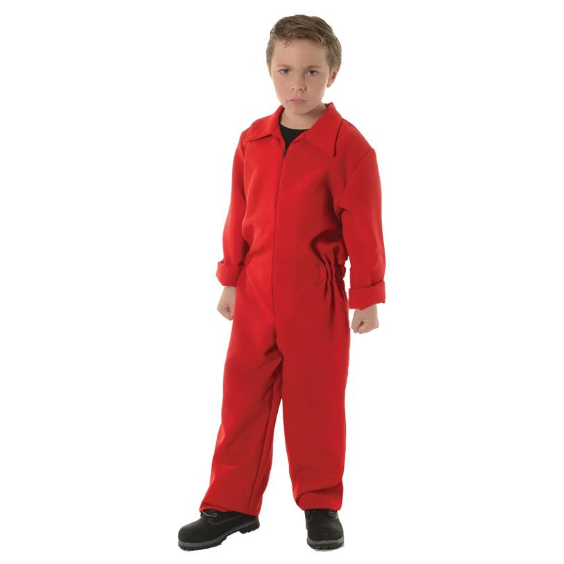 Kid's Red Horror Jumpsuit Costume