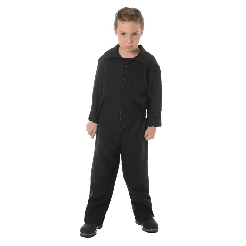 Kid's Black Horror Jumpsuit Costume