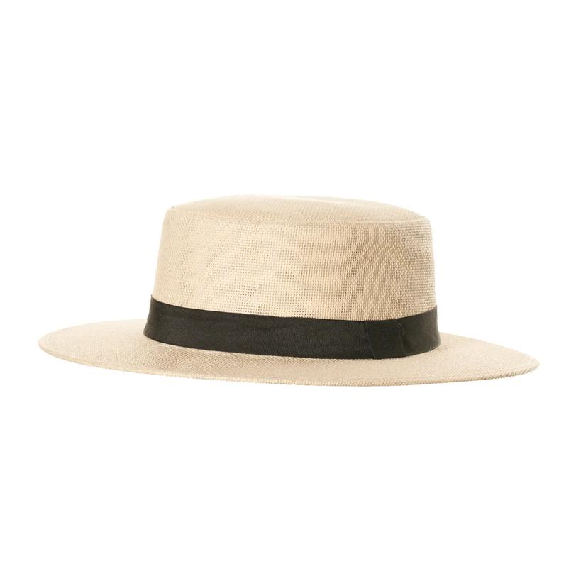 STRAW HAT-BLACKBAND ADULT