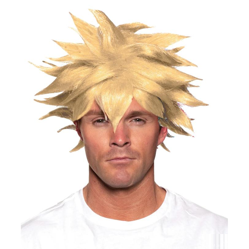 Adult's Blonde Spikey Anim Wig