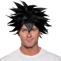 Adult Black Spikey Anime Wig