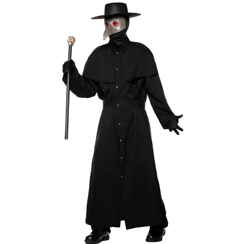 Plague Doctor Robe, Mask & Hat