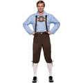 Deluxe Lederhosen Brown Adult Costume