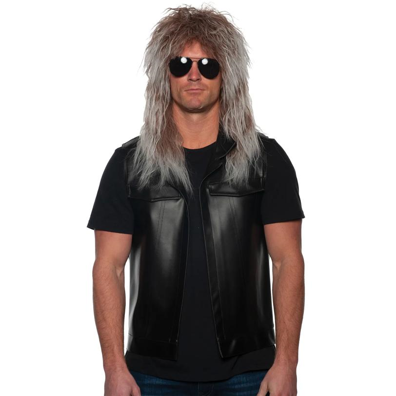 Grey Rocker Wig