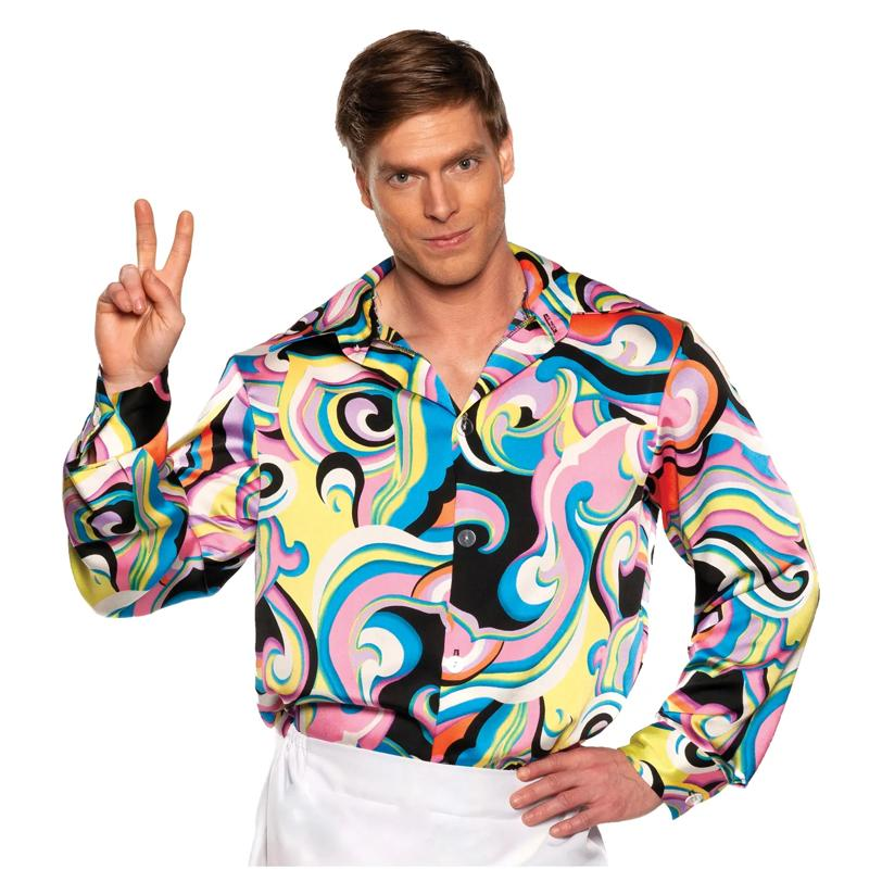 Men's 60s Multicolor Costume Shirt