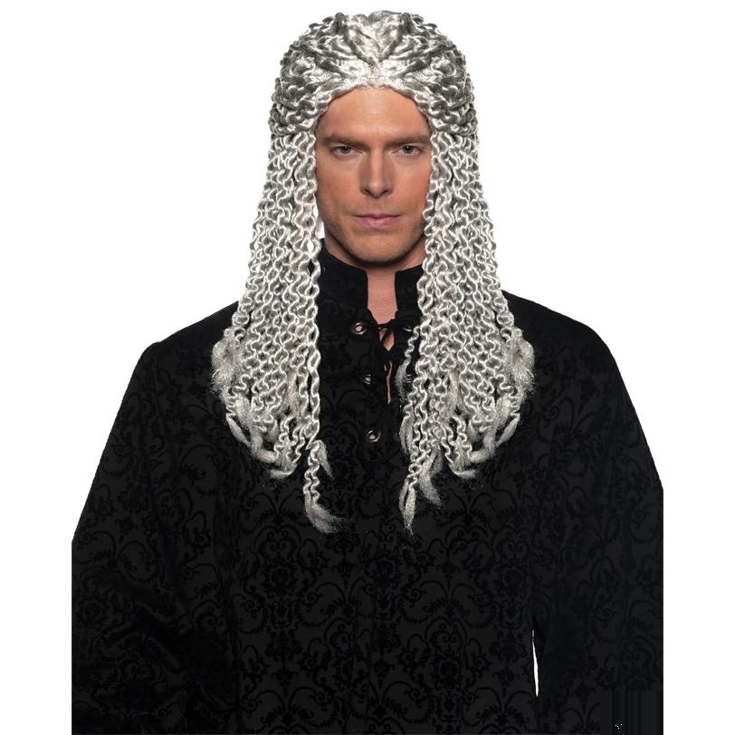 Adult's Silver Dreads Wig