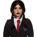 Adult's Black Gothic Braids Wig