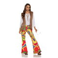 Adults Faux Suede Fringed Vest with Bell Bottom Pants Costume