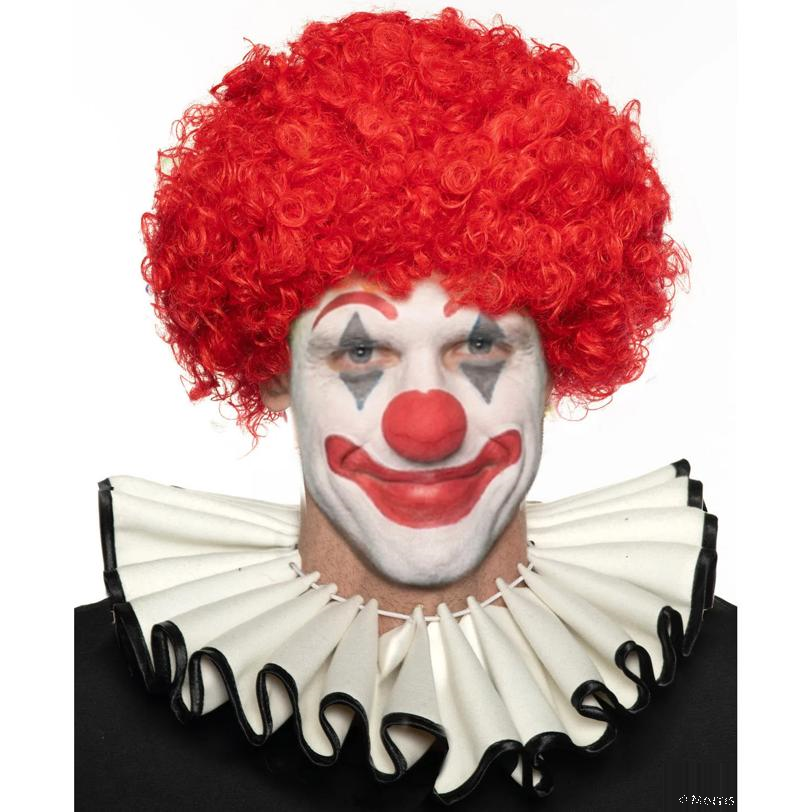 Underwraps Costumes Adults Reversible Black & White Clown Collar - One Size