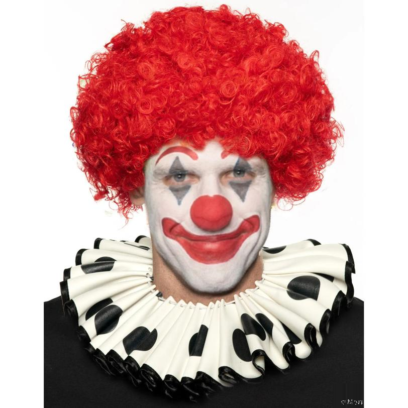 Underwraps Costumes Adults Reversible Black & White Clown Collar - One Size