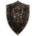 Underwraps Costumes Adults Black Shield with Double Eagle Crest