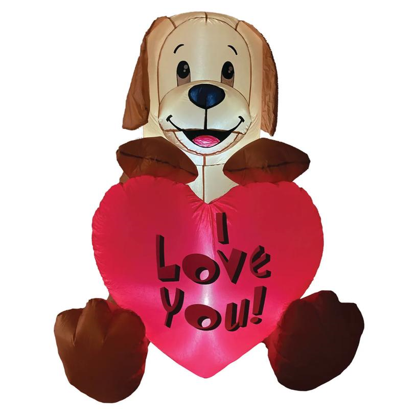 I Luv U Puppy Inflate 4Ft