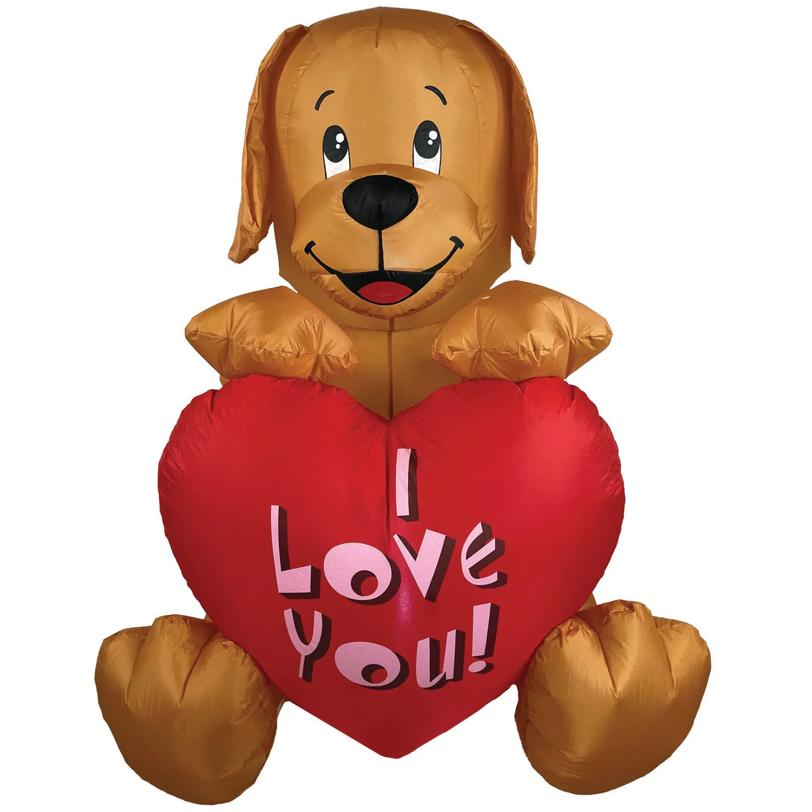 I Luv U Puppy Inflate 4Ft
