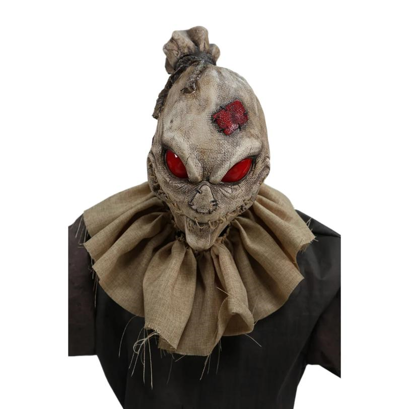 7 Ft. Animated Light-Up Grim Stalker Scarecrow Halloween Decoration