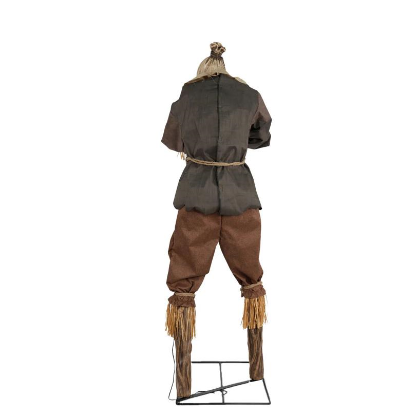 7 Ft. Animated Light-Up Grim Stalker Scarecrow Halloween Decoration