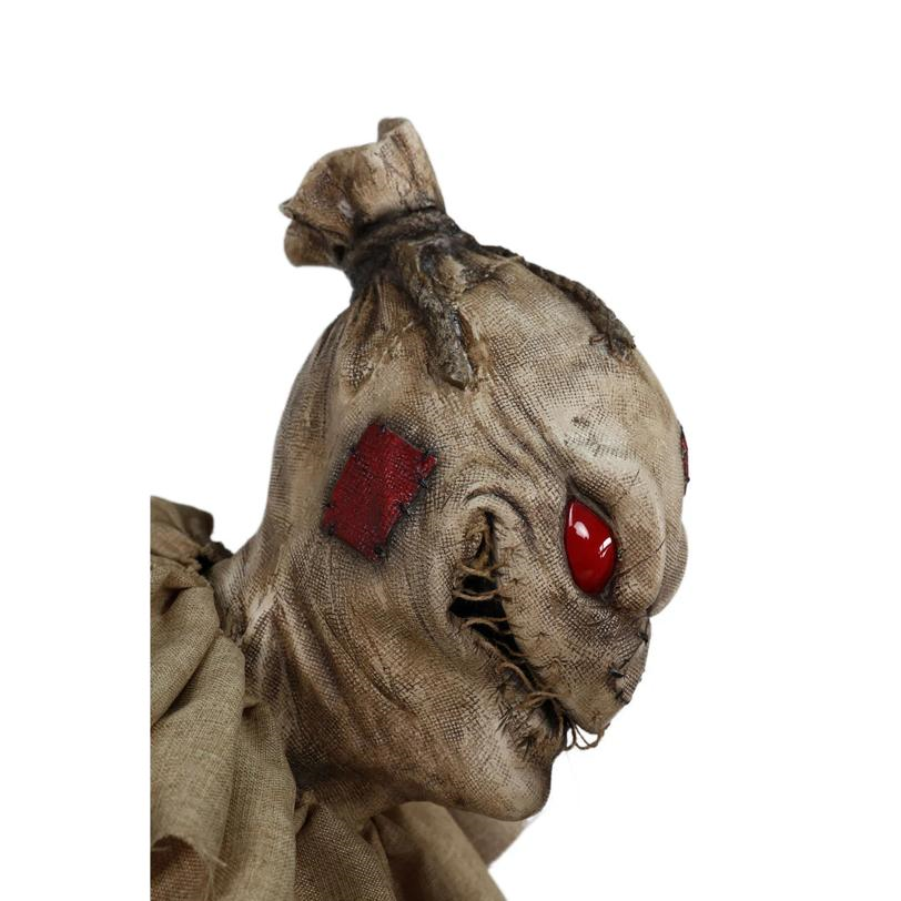 7 Ft. Animated Light-Up Grim Stalker Scarecrow Halloween Decoration