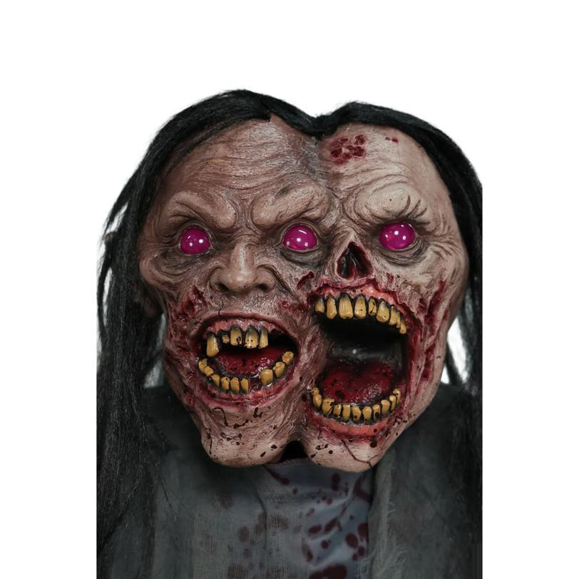 6 Ft. Animated Light-Up Jack & Jill Zombie Halloween Decoration